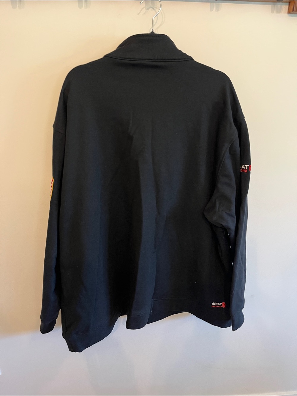 Ariat FR Durastrech Fleece 1/2 Zip Job Shirt - Picture 5 of 12